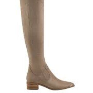 MARC FISHER LTD YAKI TAUPE KNEE HIGH WOMEN BOOTS SIZE 6M NWT $130 BRAND NEW